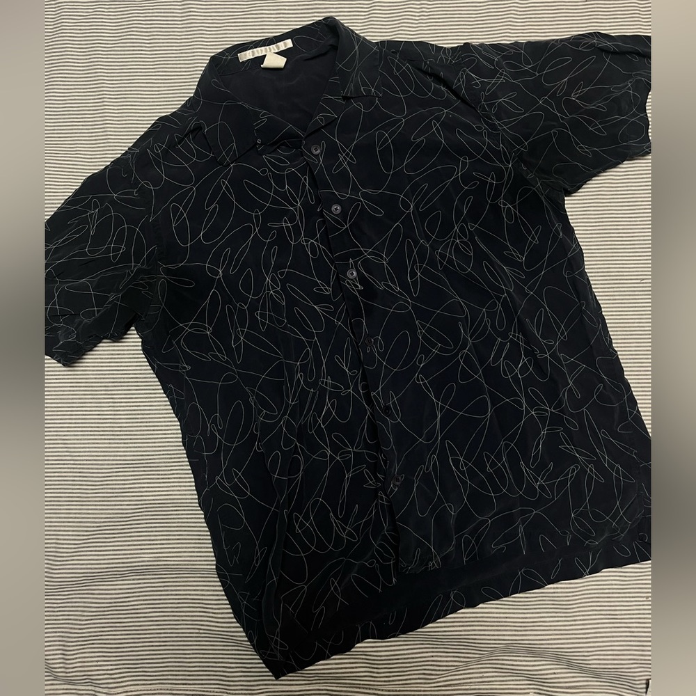 Perry Ellis 100% Silk Button Shirt